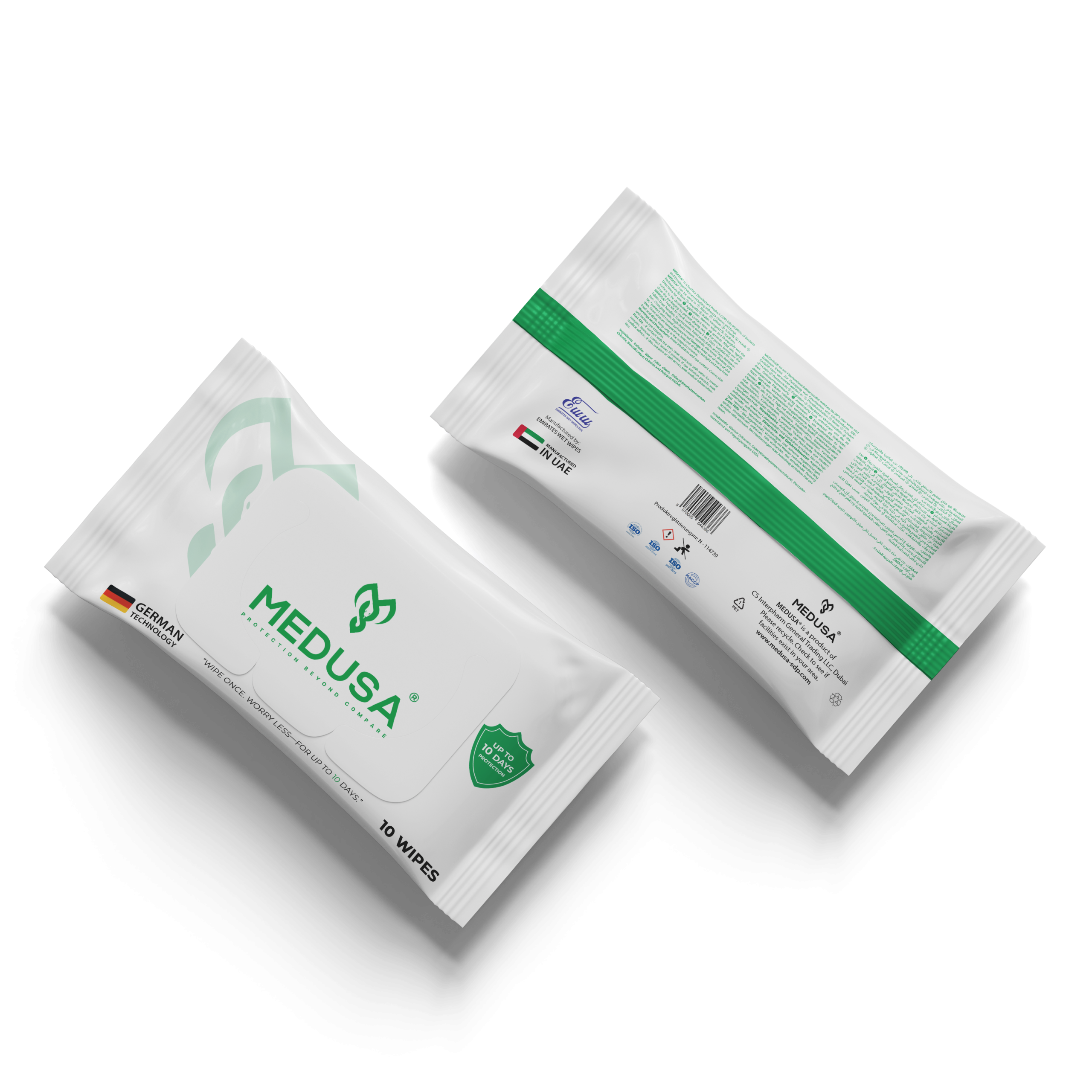 MEDUSA - Alcohol Free - 10 pocket wipes 03
