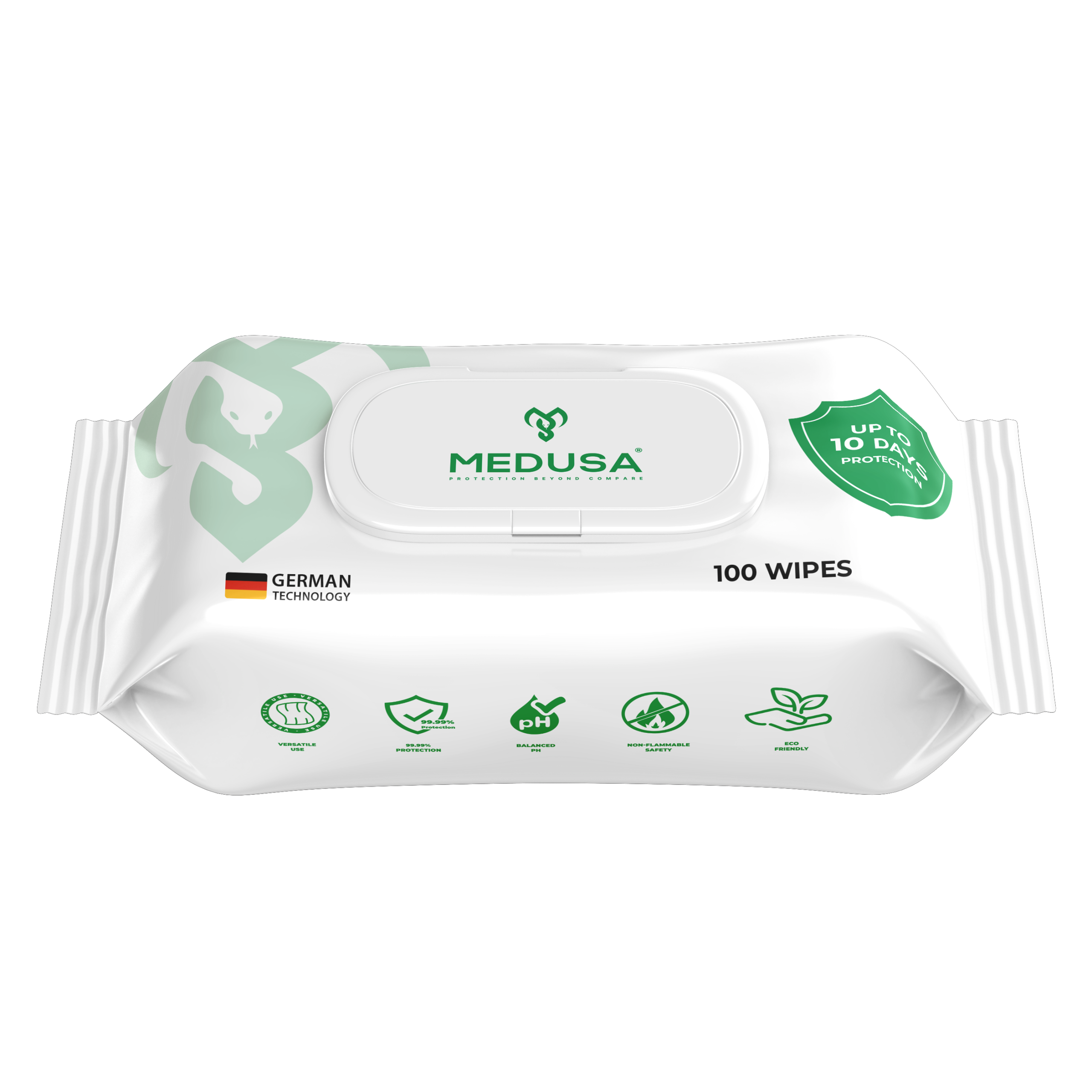 MEDUSA - Alcohol Free - 100 soft pocket wipes 04