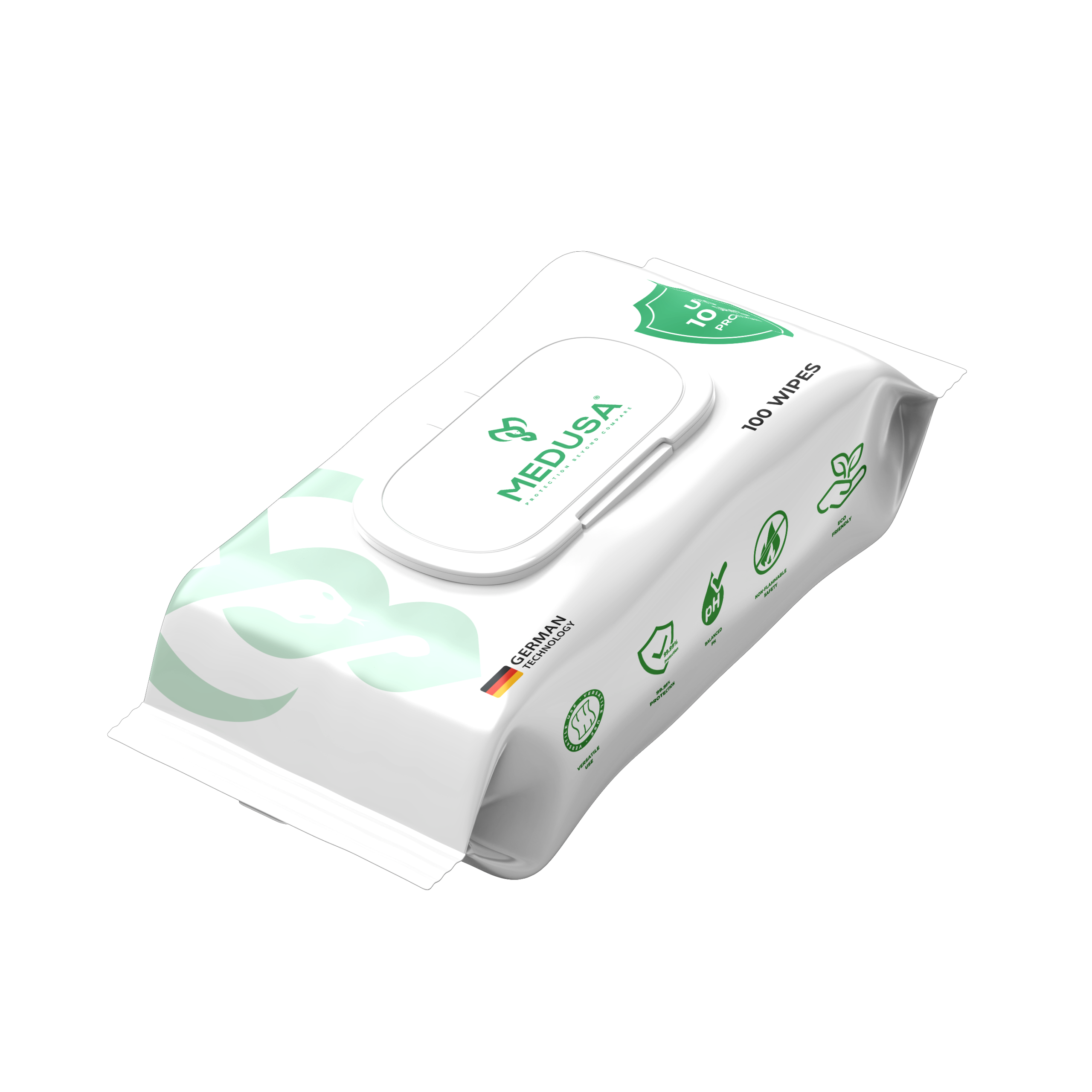 MEDUSA - Alcohol Free - 100 soft pocket wipes 04