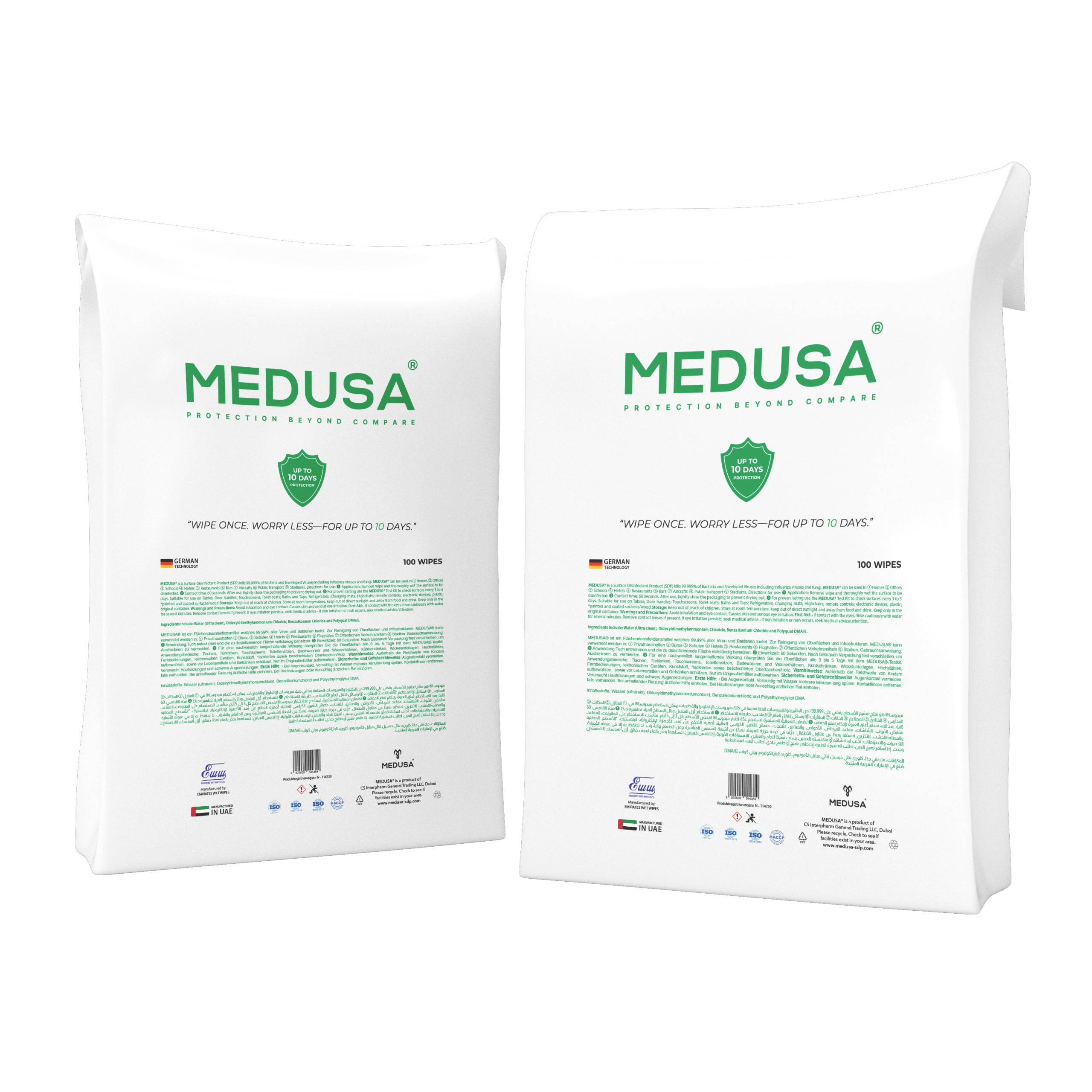 MEDUSA - Alcohol Free - 250 wipes bucket refill 01