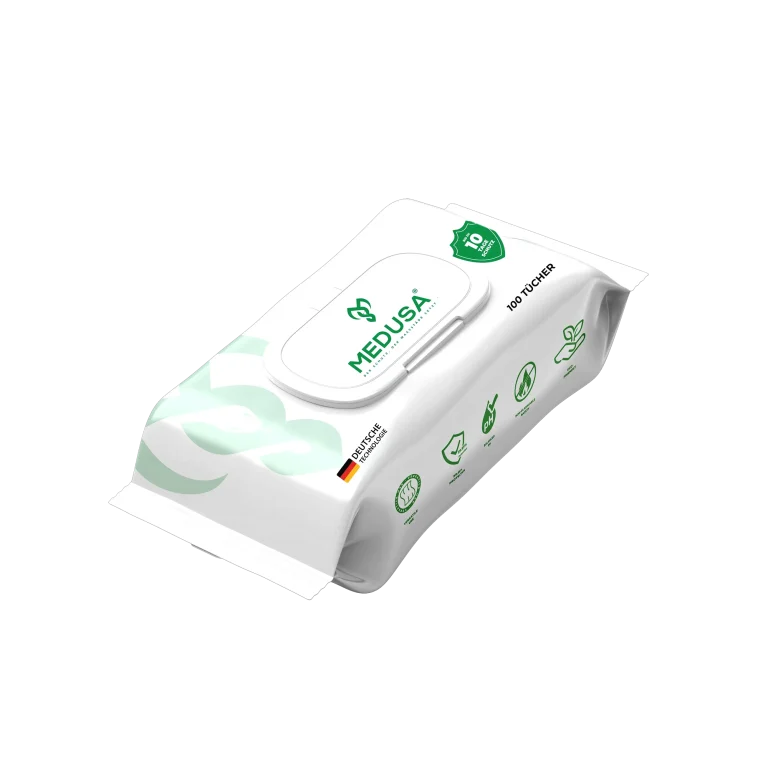 MEDUSA - Alcohol Free - 100 soft pocket wipes 04 GERMAN